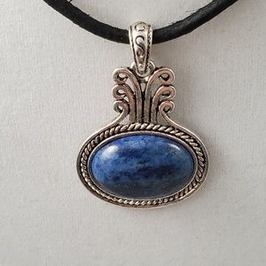 Blue Lapis Stone Necklace (reconstituted) Necklace